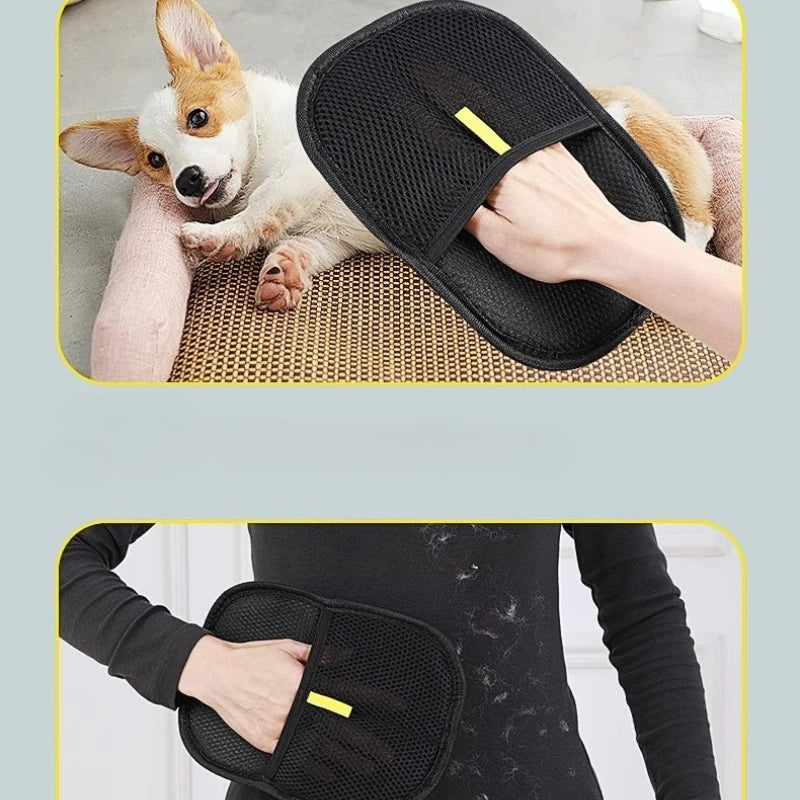 Pet Hair Remover Glove – Portable Washable Cleaning Tool for Pets & Clothes.