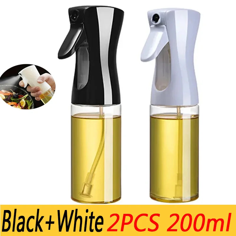 Dual-Use Oil Spray Bottle – 200/300/500ml Refillable Cooking & BBQ Mister.