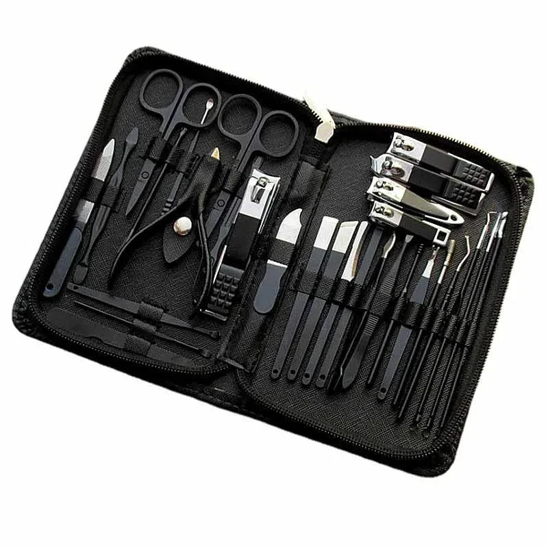 30-in-1 Manicure Set – Professional Nail Clipper & Pedicure Grooming Kit.