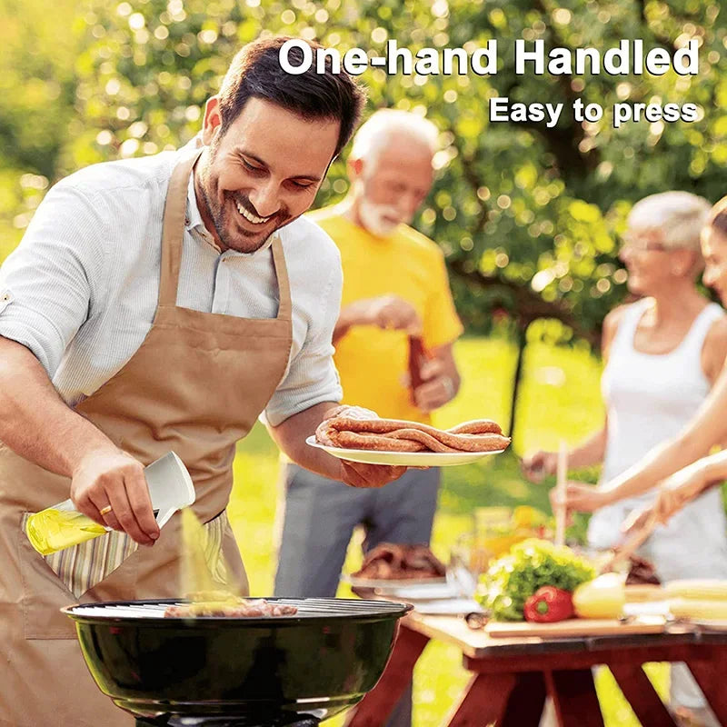 Dual-Use Oil Spray Bottle – 200/300/500ml Refillable Cooking & BBQ Mister.