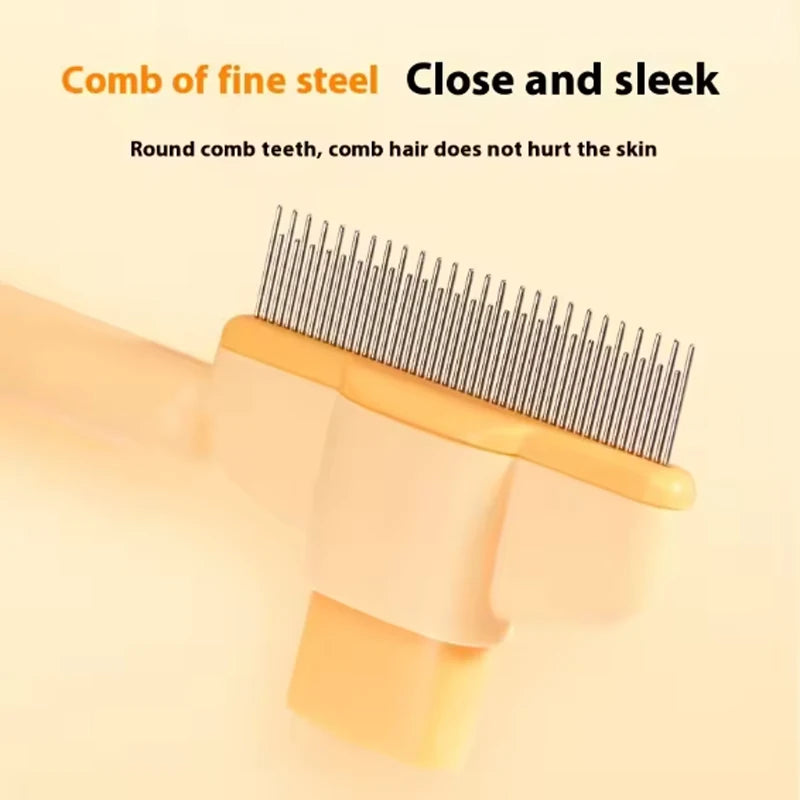 Dual-Purpose Cat Comb – Pet Hair Remover & Grooming Brush