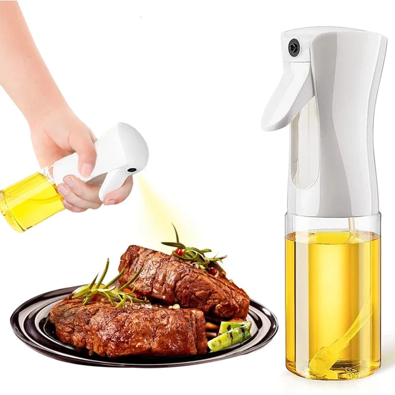 Dual-Use Oil Spray Bottle – 200/300/500ml Refillable Cooking & BBQ Mister.