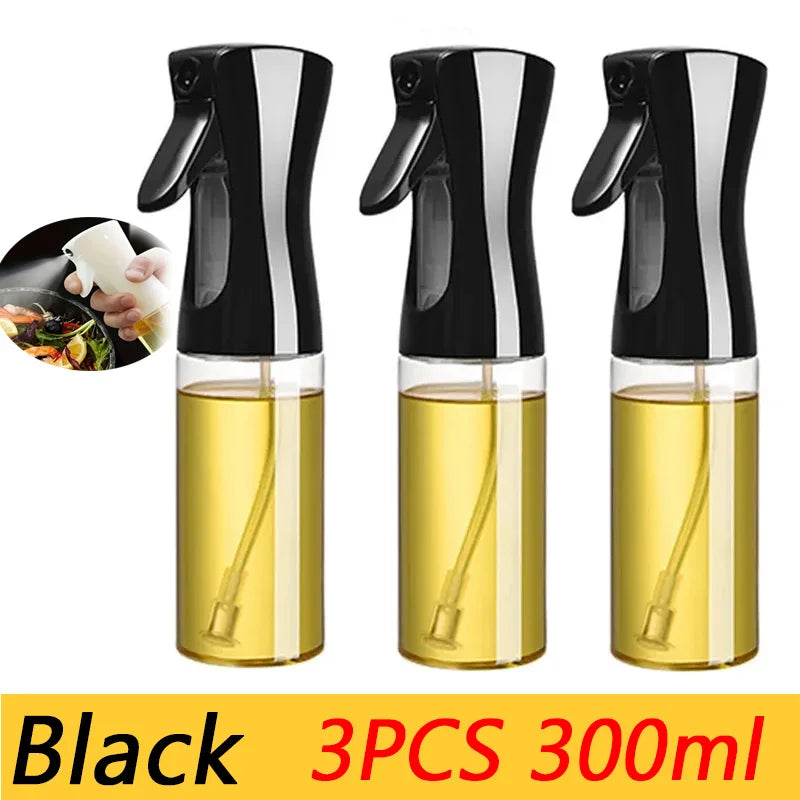 Dual-Use Oil Spray Bottle – 200/300/500ml Refillable Cooking & BBQ Mister.