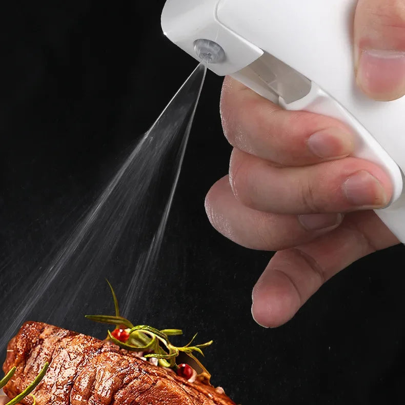 Dual-Use Oil Spray Bottle – 200/300/500ml Refillable Cooking & BBQ Mister.