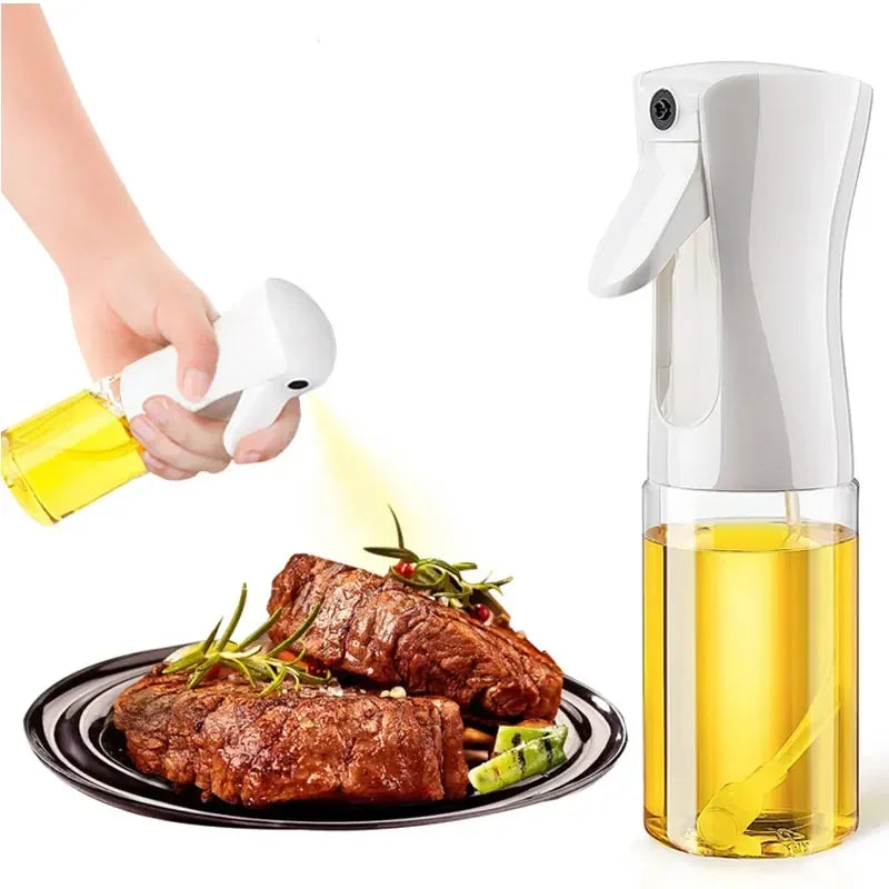Dual-Use Oil Spray Bottle – 200/300/500ml Refillable Cooking & BBQ Mister.